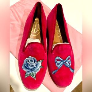 Stubbs & Wootton x Love Shack Fancy Velvet Slidders